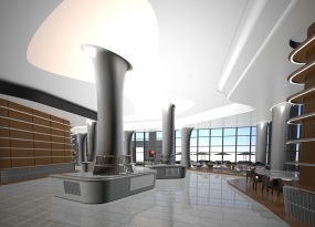 红酒馆展厅3d模型